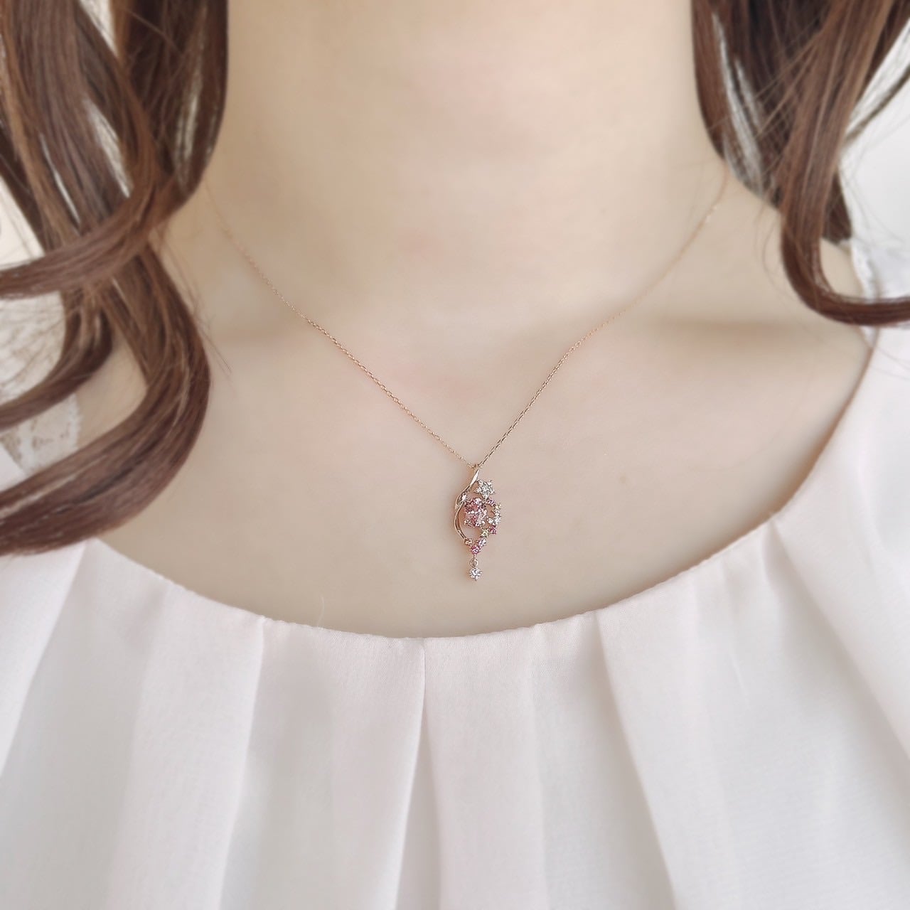 『ドーリミーフィーリング』マラヤガーネット<br>リング＆ネックレス-3