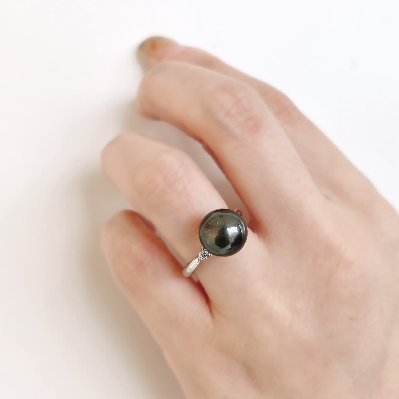 南洋黒真珠リング-4 南洋黒真珠リング-4