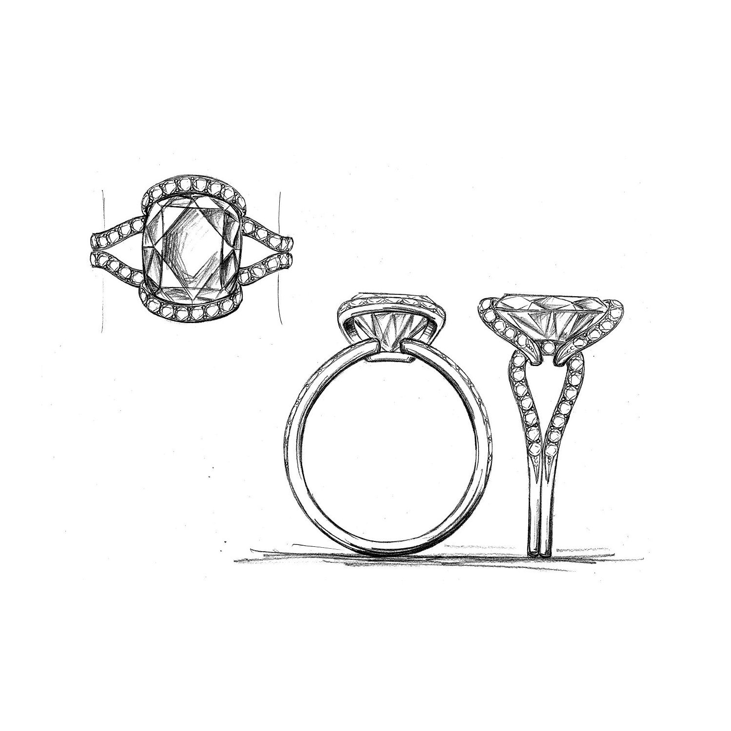 35年前の指輪を新たなデザインへ-After-4 35年前の指輪を新たなデザインへ-After-4